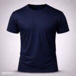 Mockup Base Camiseta Azul Marinho Adulto