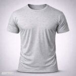 Mockup Base Camiseta Cinza Mescla Adulto