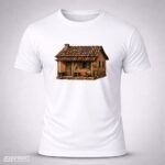 Camiseta Branca Casa de Barro