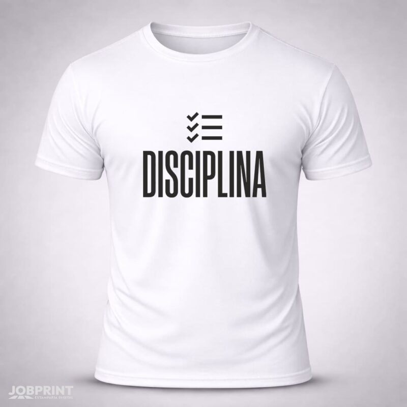 Camiseta Branca Disciplina