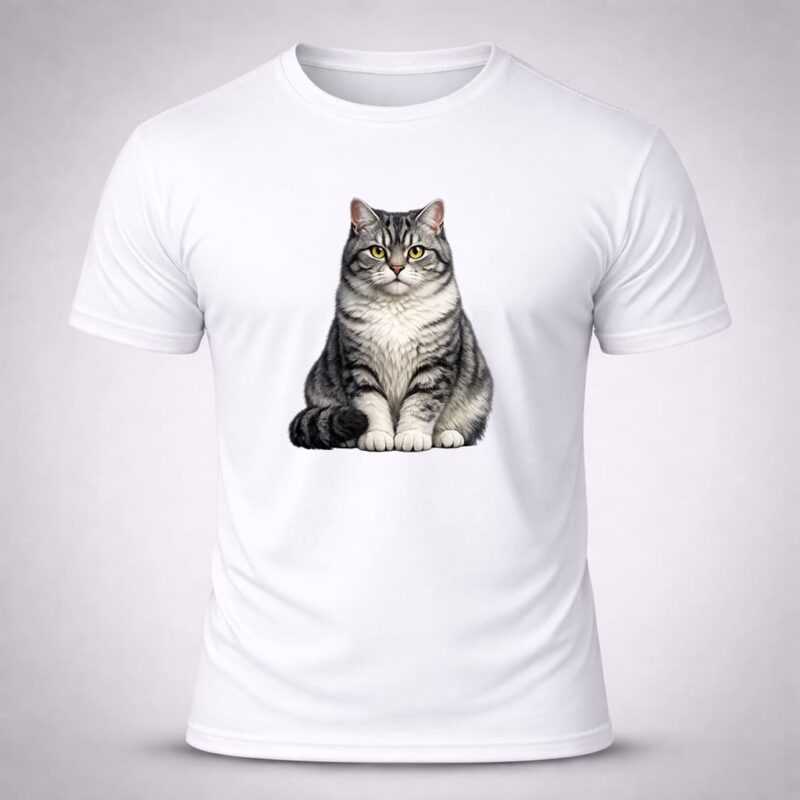 Camiseta Branca Gato