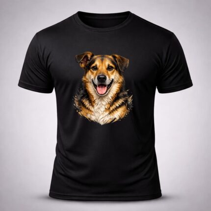 Camiseta Preta Cachorro