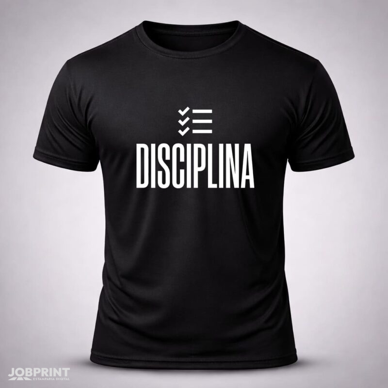 Camiseta Preta Disciplina
