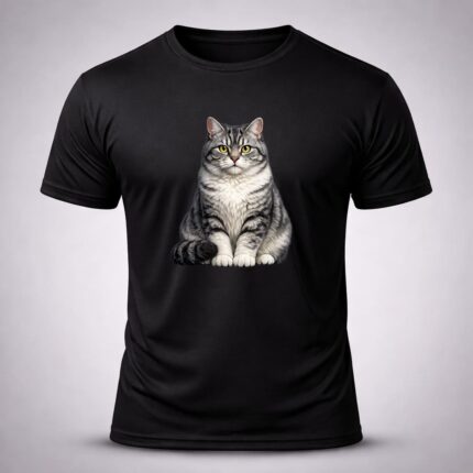 Camiseta Preta Gato