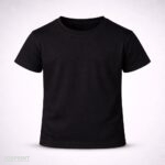 Mockup Base Camiseta Preta Infantil