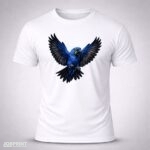 Camiseta Branca Arara Azul