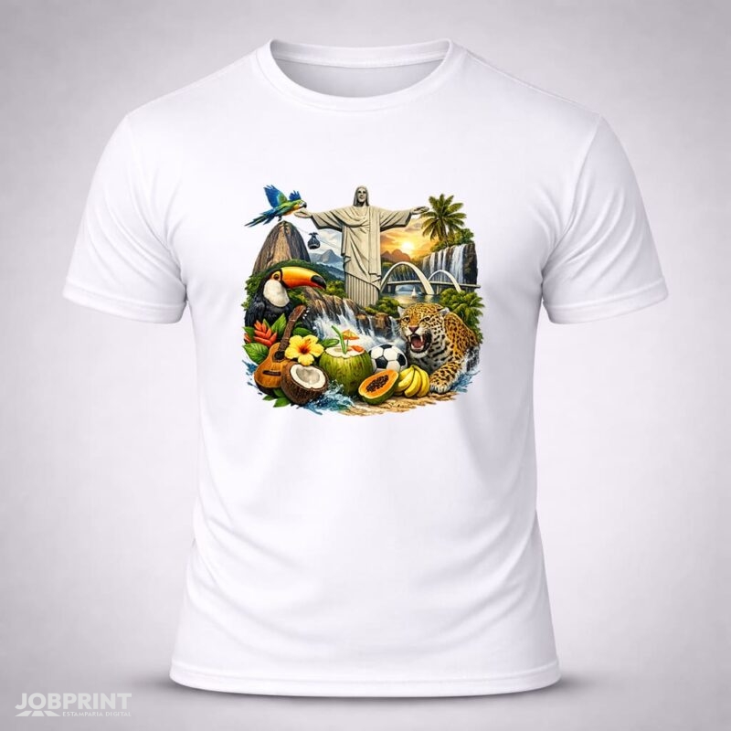 Camiseta Branca Brasil