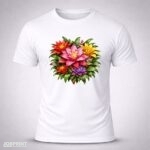 Camiseta Branca Bromélias