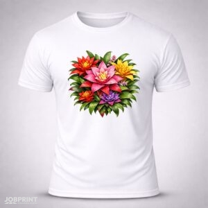 Camiseta Branca Bromélias