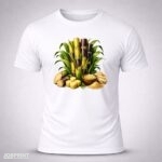 Camiseta Branca Cana de Açucar