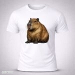 Camiseta Branca Capivara