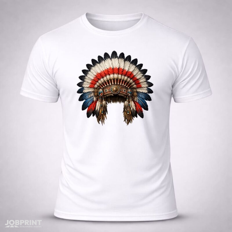 Camiseta Branca Cocar