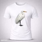 Camiseta Branca Garça