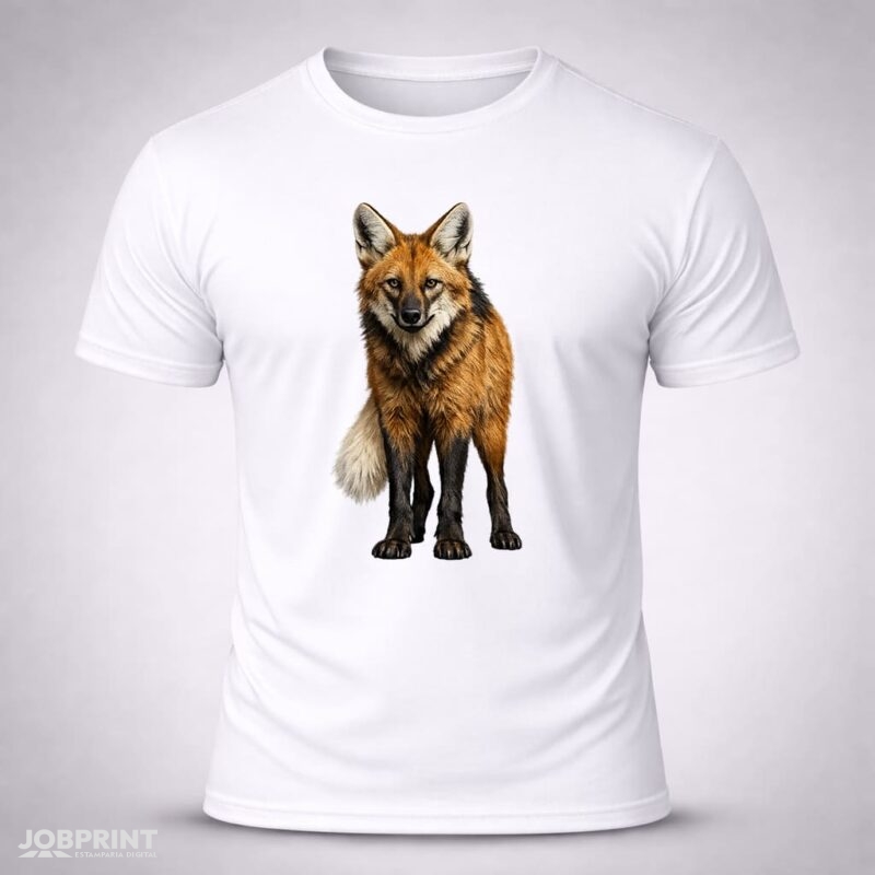 Camiseta Branca Lobo Guará