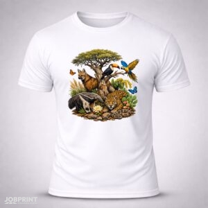 Camiseta Branca Serrado Brasileiro