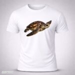 Camiseta Branca Tartaruga Marinha