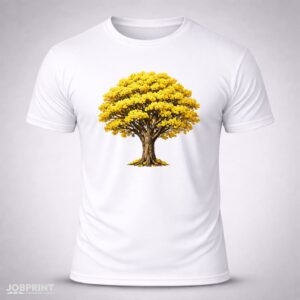 Camiseta Branca Ypê Amarelo
