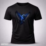 Camiseta Preta Arara Azul