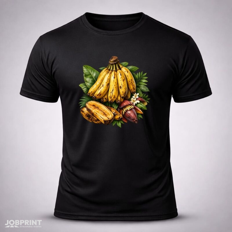 Camiseta Preta Banana da Terra