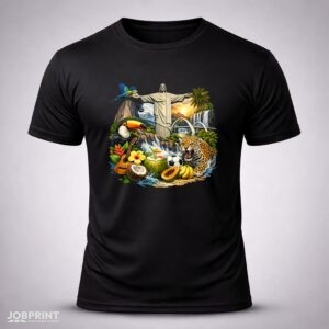 Camiseta Preta Brasil