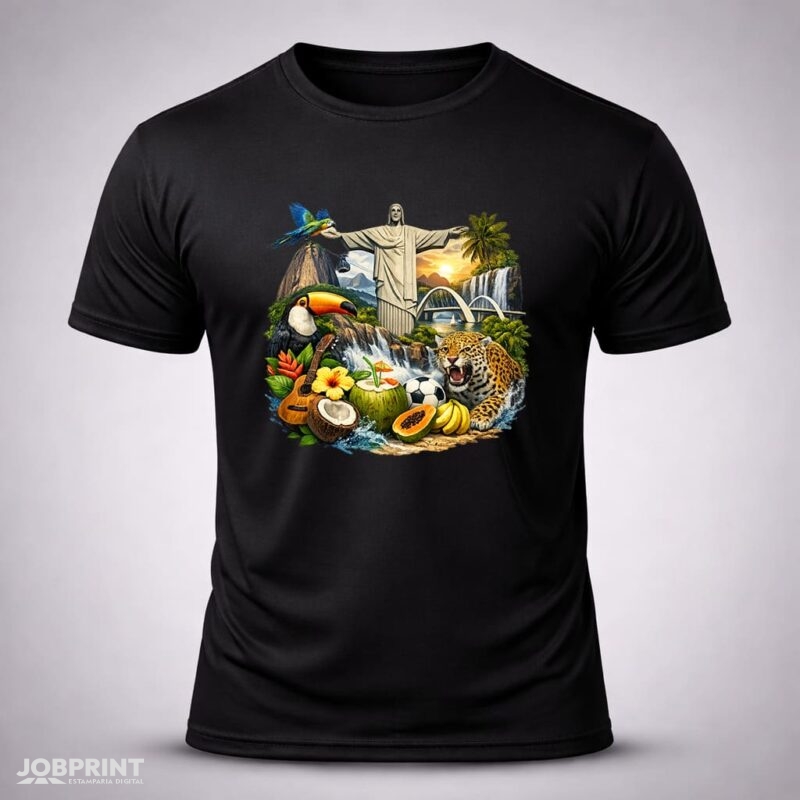 Camiseta Preta Brasil