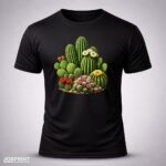 Camiseta Preta Cacto