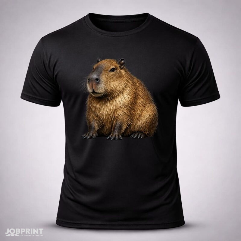 Camiseta Preta Capivara