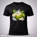 Camiseta Preta Coco Verde
