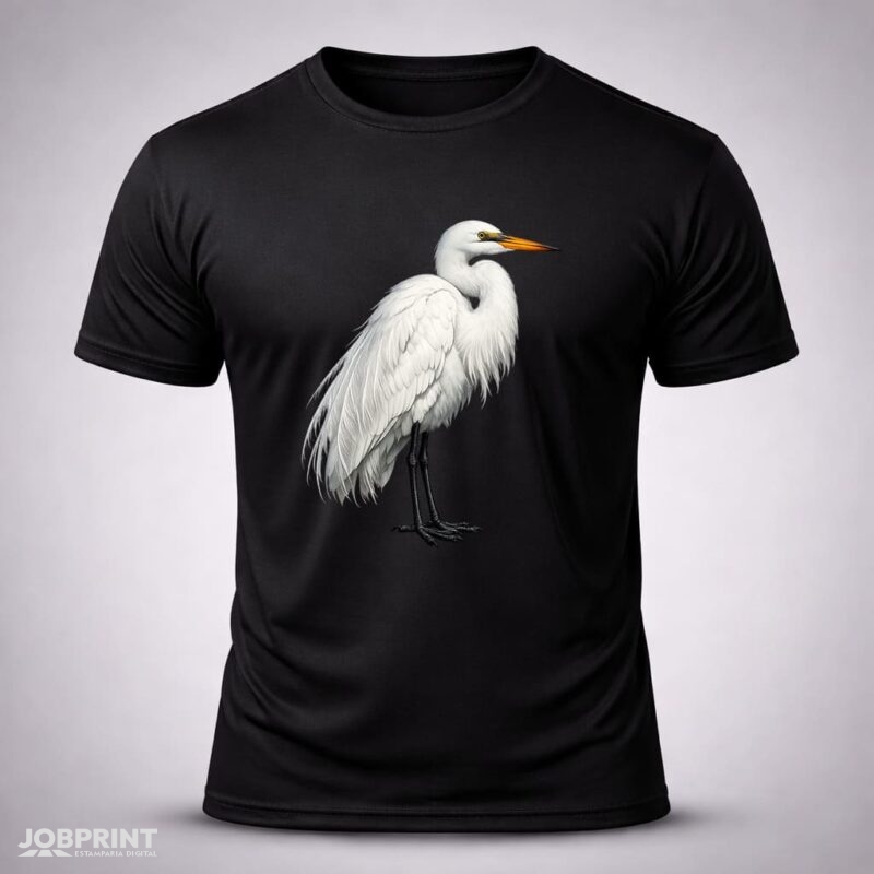Camiseta Preta Garça