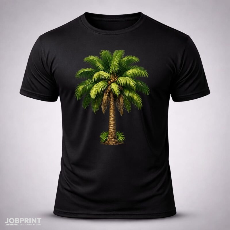 Camiseta Preta Palmeira