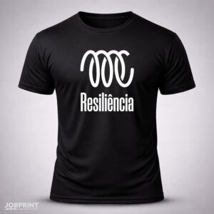 Camiseta Preta Resiliência