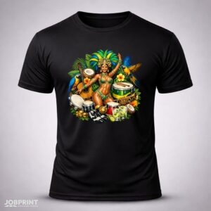 Camiseta Preta Samba do Brasil