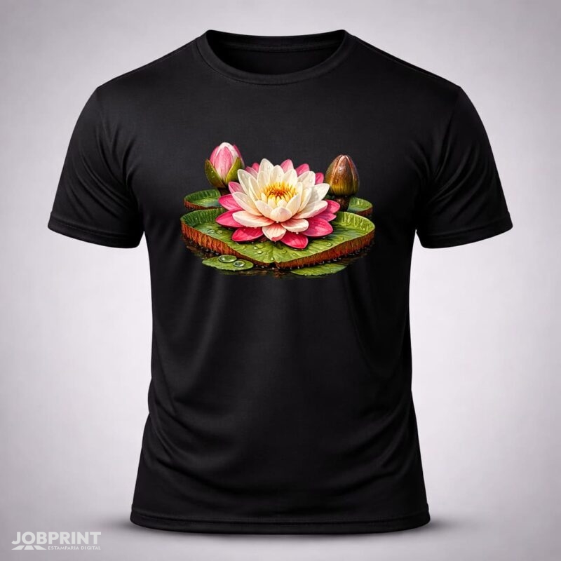 Camiseta Preta Vitória Régia