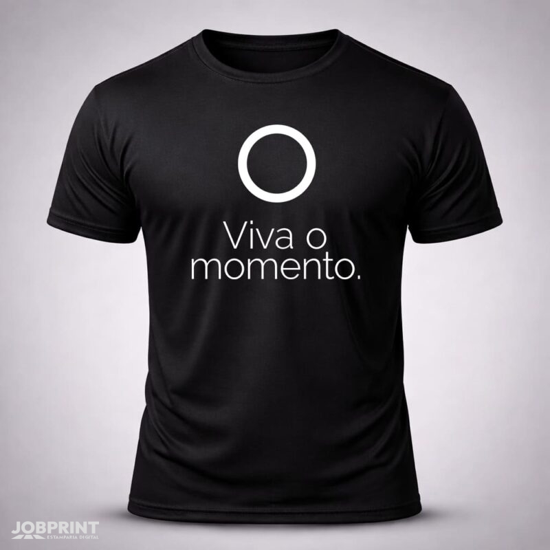 Camiseta Preta Viva o Momento
