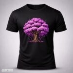 Camiseta Preta Ypê Roxo