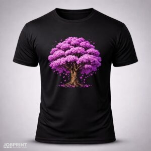 Camiseta Preta Ypê Roxo